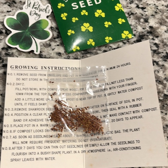 GENUINE ☘️ SHAMROCK SEEDS🍀S̥ͦT̥ͦ.P̥ͦḀͦT̥ͦR̥ͦI̥ͦC̥ͦK̥ͦS̥ͦ D̥ͦḀͦY̥ͦ ♾️ - Picture 6 of 6